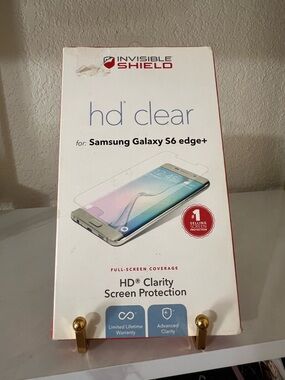 HD Clear Screen Protector for Samsung Galaxy S6 edge+ - Clear